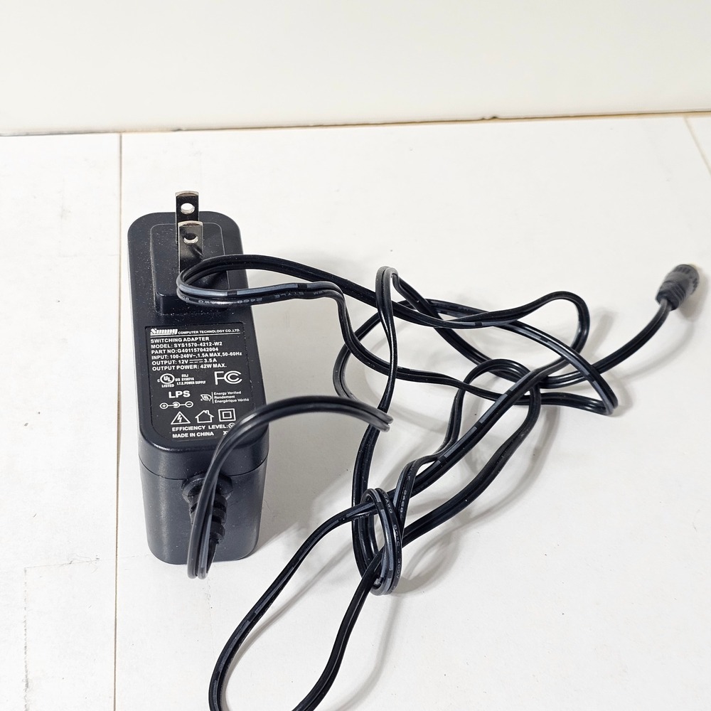 Sunny Computer Technology 12V 3.5A 42W AC Adapter SYS1570-4212-W2 Power Supply